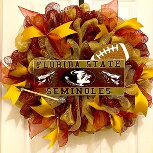 Go FSU!!!  Seminoles wreath 📣📣🏈🏈